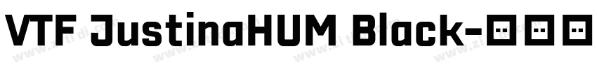 VTF JustinaHUM Black字体转换 VTF JustinaHUM Black字体转换